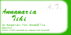 annamaria tihi business card